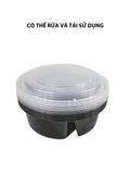  Hộp đựng thực phẩm Kokusai tròn 2 ngăn – HDK001410 