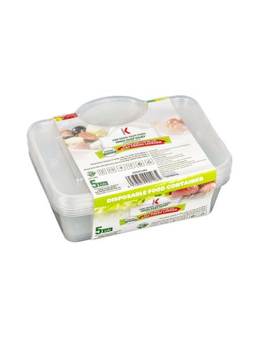  Hộp đựng thực phẩm Kokusai hình chữ nhật có ngăn đựng gia vị – HDK001465 