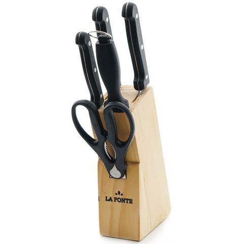 Hình ảnh BỘ DAO 5 MÓN LA FONTE HY-10K01 đa năng trong gian bếp