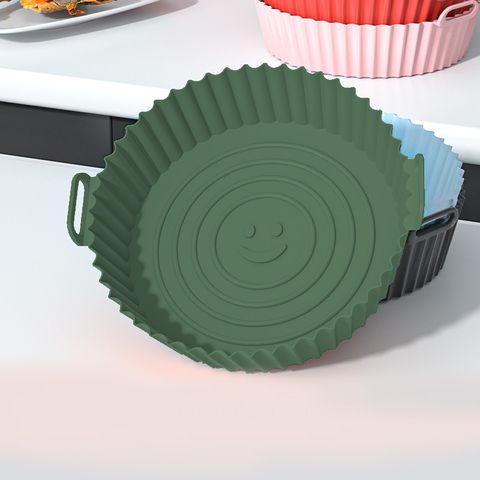 Hình ảnh KHAY NỒI CHIÊN KHÔNG DẦU LA FONTE HÌNH TRÒN BẰNG SILICONE CHỊU NHIỆT - 012652-GRE