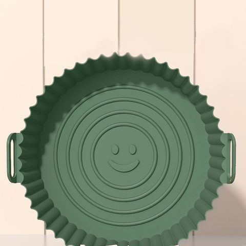 Hình ảnh KHAY NỒI CHIÊN KHÔNG DẦU LA FONTE HÌNH TRÒN BẰNG SILICONE CHỊU NHIỆT - 012652-GRE