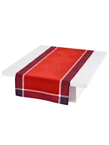Khăn Trải Bàn RUNNER PALACE RED màu đỏ 55X150 50% COTTON- 50 % LINEN - 23582