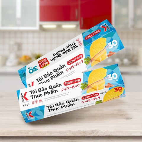  Túi Zipper size L30 26.5x31cm Kokusai TZIP59004619 