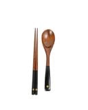  Bộ quà tặng đũa và muỗng gỗ anh đào Nhật Bản kokusai 23.5cm NDCK-26 