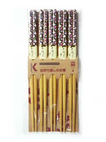  Đũa tre Nhật Bản vỉ 5 đôi Kokusai 22.5cm NDCK-05D 