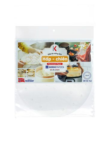  Giấy lót chống dính hấp chiên Kokusai có lỗ 14 cm (30 tờ/túi) - GCDD00002271 - Moriitalia 