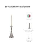  Đồ trang trí hình chân cắm nến, kích thước H 27 mạ bạc hiệu VALENTI  - R383 