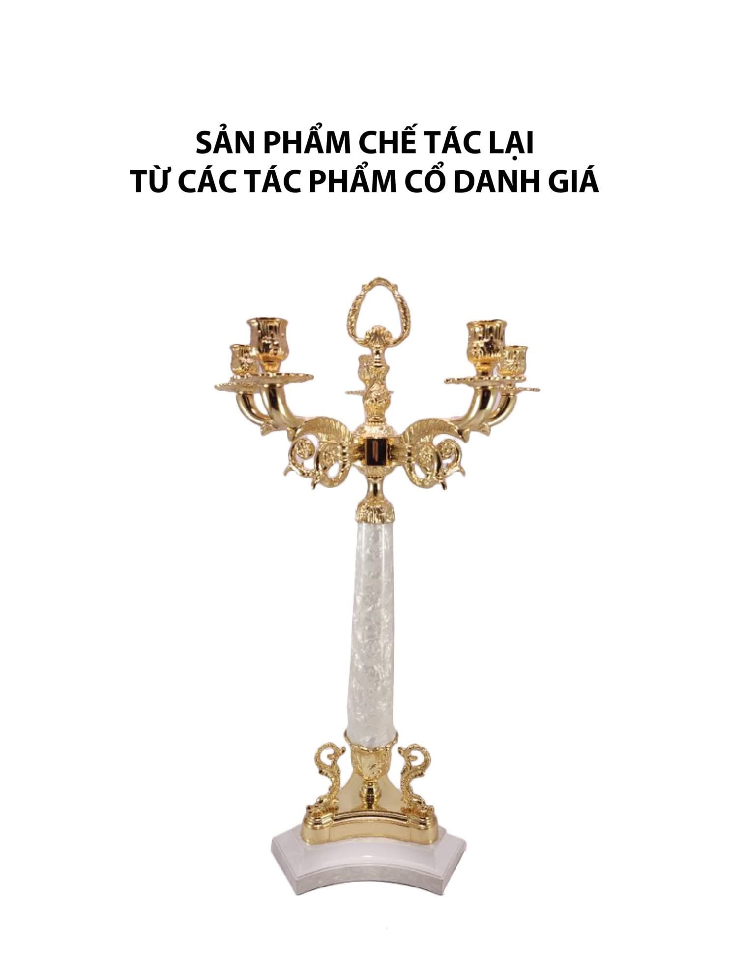 Đồ trang trí hình chân 5 nến màu xanh bằng đồng và sứ - OLYMPUS304 – MORIITALIA Đồ trang trí hình chân 5 nến màu xanh bằng đồng và sứ - OLYMPUS304 – MORIITALIA