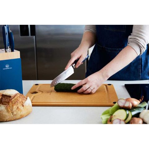 Hình ảnh BỘ DAO VÀ GIÁ ĐỠ 6 MÓN MÀU XANH CS - 091170 đa năng trong gian bếp