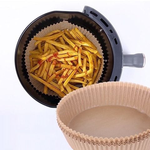 Hình ảnh BỘ 50 KHAY GIẤY LÓT CHỐNG DÍNH NỒI CHIÊN KHÔNG DẦU HÌNH TRÒN LA FONTE  004329-BRO