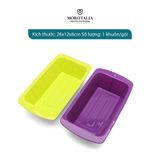  Khuôn nướng bánh La Fonte silicon hình chữ nhật Moriitalia YY20790 