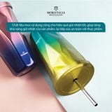  Ly Giữ Nhiệt La Fonte 532ml kèm Ống hút 007443, Chất liệu thép không gỉ (SUS304) - Chính hãng MORIITALIA 