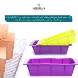  Khuôn nướng bánh La Fonte silicon hình chữ nhật Moriitalia YY20790 