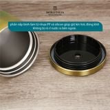  Ly Giữ Nhiệt La Fonte 532ml kèm Ống hút 007443, Chất liệu thép không gỉ (SUS304) - Chính hãng MORIITALIA 