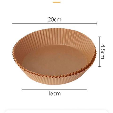  Bộ 120 khay giấy lót chống dính nồi chiên không dầu hình tròn Annapurna - 011167-BRO 