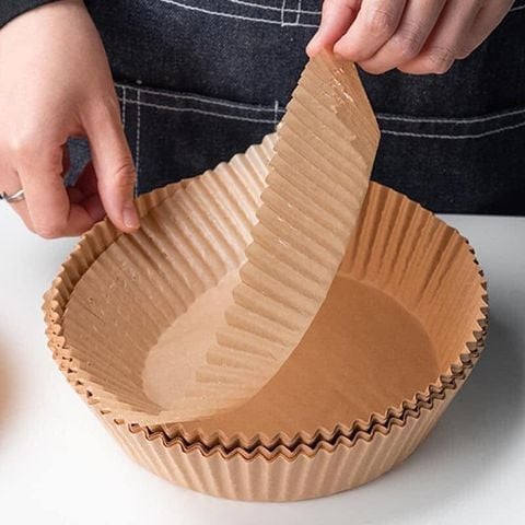 Hình ảnh BỘ 120 KHAY GIẤY LÓT CHỐNG DÍNH NỒI CHIÊN KHÔNG DẦU HÌNH TRÒN ANNAPURNA - 011167-BRO