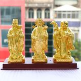 Tượng 3 ông Tam Đa Phúc Lộc Thọ mạ vàng