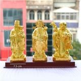 Tượng 3 ông Tam Đa Phúc Lộc Thọ mạ vàng