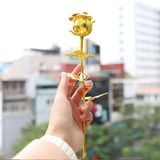 Hoa hồng vàng 24K thật