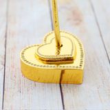 Hoa hồng mạ vàng 24K đế trái tim
