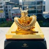 Ấn Rồng Hoàng Đế Chi Bảo mạ vàng 24K