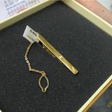 Kẹp cà vạt mạ vàng đính Kim cương – CRV0102