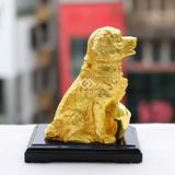 Tượng Chó bằng đồng mạ vàng