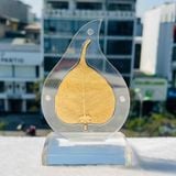 Lá Bồ Đề mạ vàng 24K