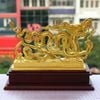 Tượng rồng thời Lý bằng đồng mạ vàng