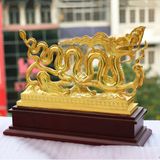 Tượng rồng thời Lý bằng đồng mạ vàng