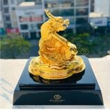 Tượng Rồng phong thuỷ Mạ vàng - 12CGT