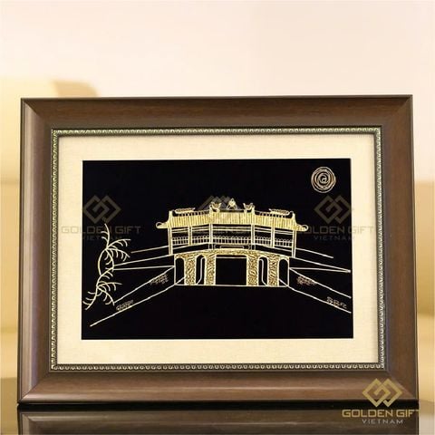 Tranh Chùa Cầu – Hội An mạ vàng - TCC