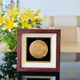 Phù điêu Chùa Một Cột bằng đồng Mạ Vàng 24K