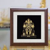 Tranh Tháp Bà Ponagar mạ vàng - TTBP