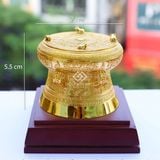 Trống đồng mạ vàng 24K