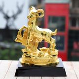 Tượng Con Dê bằng đồng mạ vàng - TDEL
