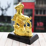 Tượng Con Dê bằng đồng mạ vàng - TDEL