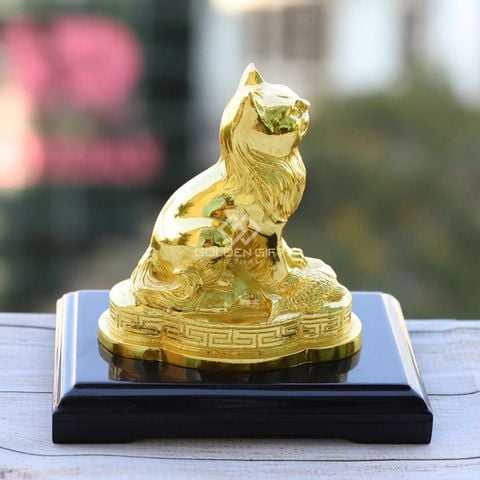 Tượng Mèo vàng phong thuỷ - 12CGM