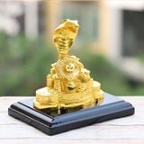 Tượng Rắn bằng đồng mạ vàng