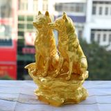 Tượng Song Khuyển Tài Lộc