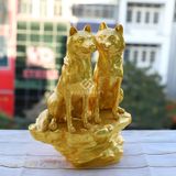 Tượng Song Khuyển Tài Lộc