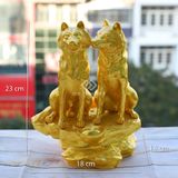 Tượng Song Khuyển Tài Lộc