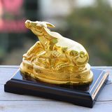 Tượng Trâu bằng đồng mạ vàng