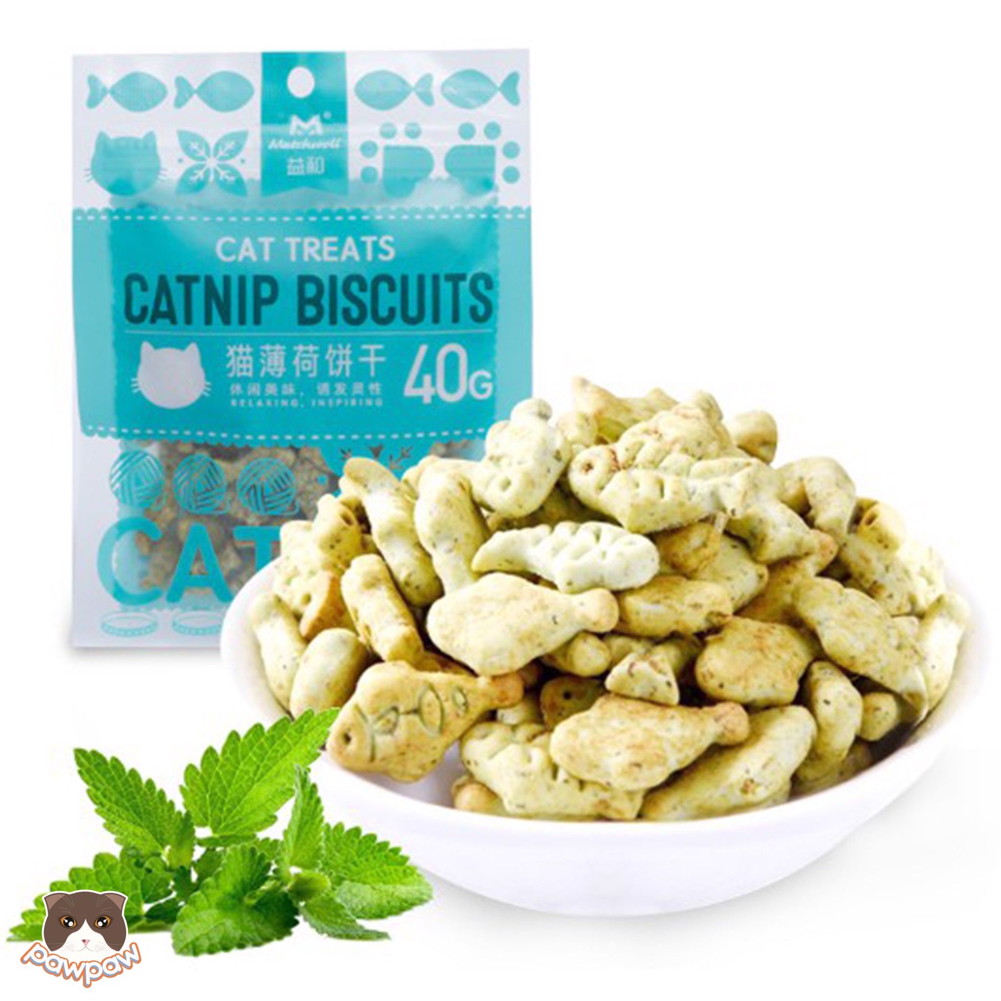  Bánh thưởng hình cá Catnip 40g cho mèo 