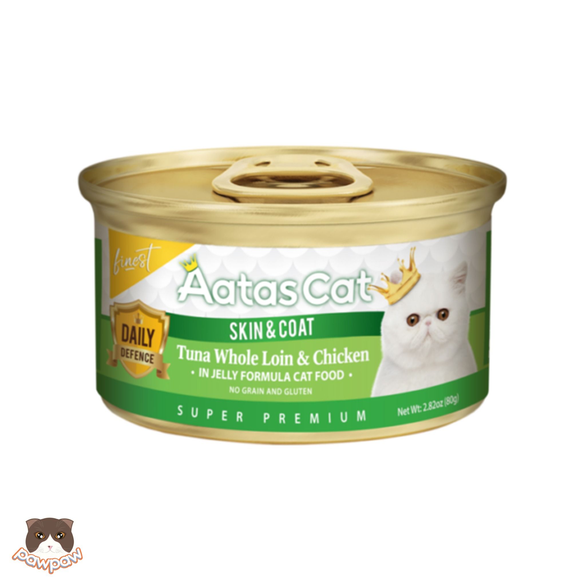  Pate Aatas Daily lon 80g vị cá ngừ & gà cho mèo 