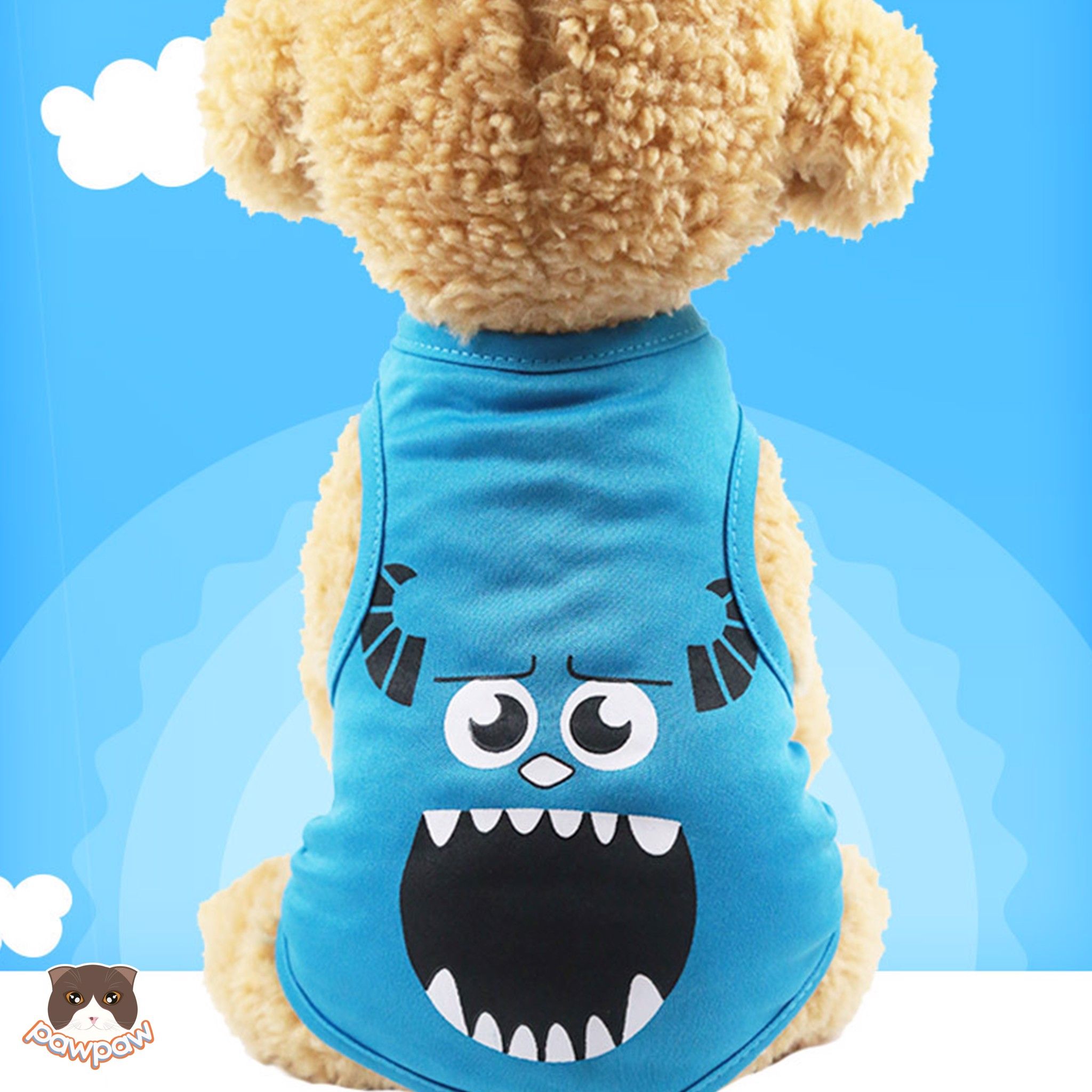  Áo hình cho chó mèo 