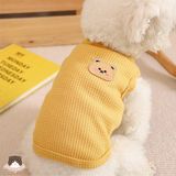  Áo sát nách hình gấu cho chó mèo 