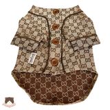  Áo Pijama Gucci nâu cho chó mèo 