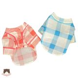  Áo Pijama sọc hồng cho chó mèo 