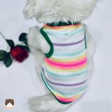  Áo sát nách cầu vồng cho chó mèo 
